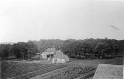 black and white photo of the north farm